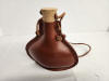 Leather Covered Steel Flask